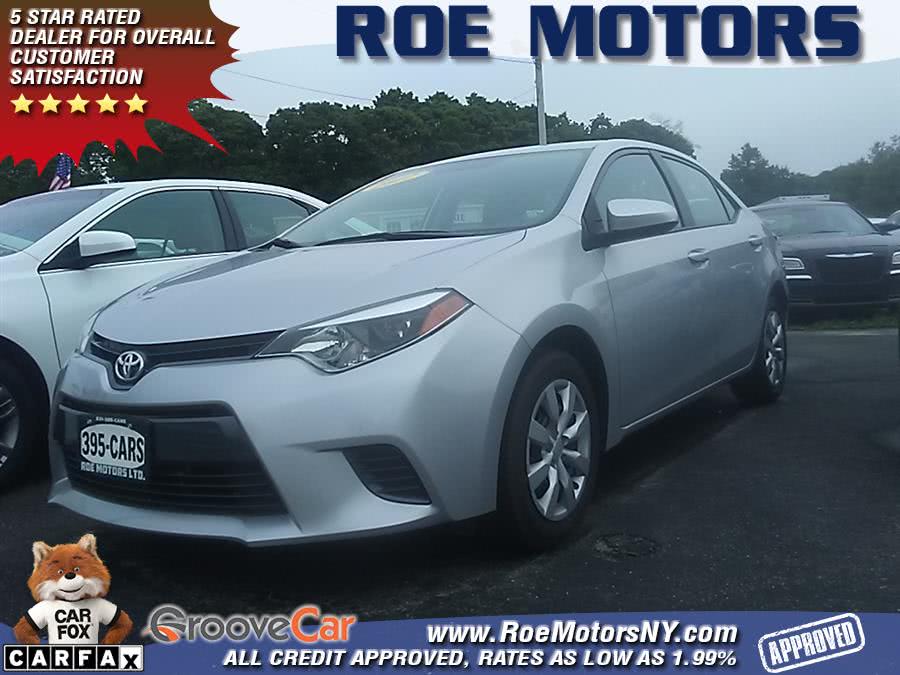 2016 Toyota Corolla 4dr Sdn CVT LE Plus (Natl), available for sale in Shirley, New York | Roe Motors Ltd. Shirley, New York
