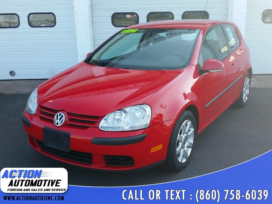 2007 Volkswagen Rabbit 2dr HB Manual PZEV, available for sale in Berlin, Connecticut | Action Automotive. Berlin, Connecticut
