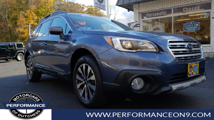 2015 Subaru Outback 4dr Wgn 2.5i Limited PZEV, available for sale in Wappingers Falls, New York | Performance Motor Cars. Wappingers Falls, New York