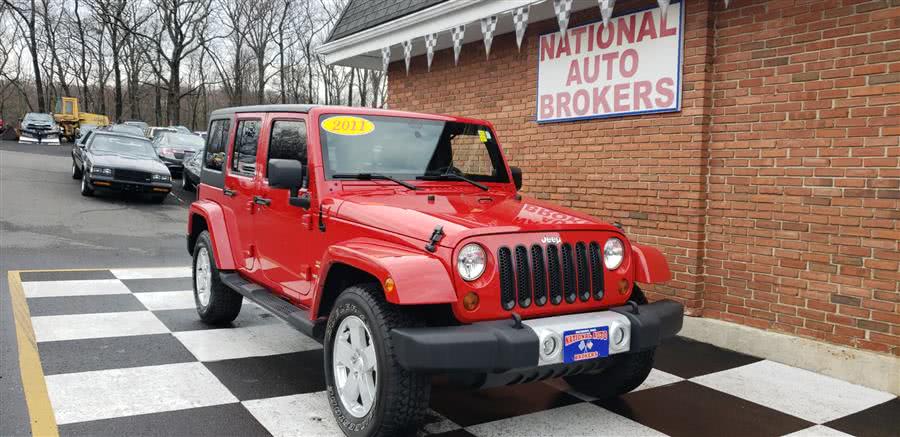 2011 Jeep Wrangler Unlimited 4WD 4dr Sahara, available for sale in Waterbury, Connecticut | National Auto Brokers, Inc.. Waterbury, Connecticut