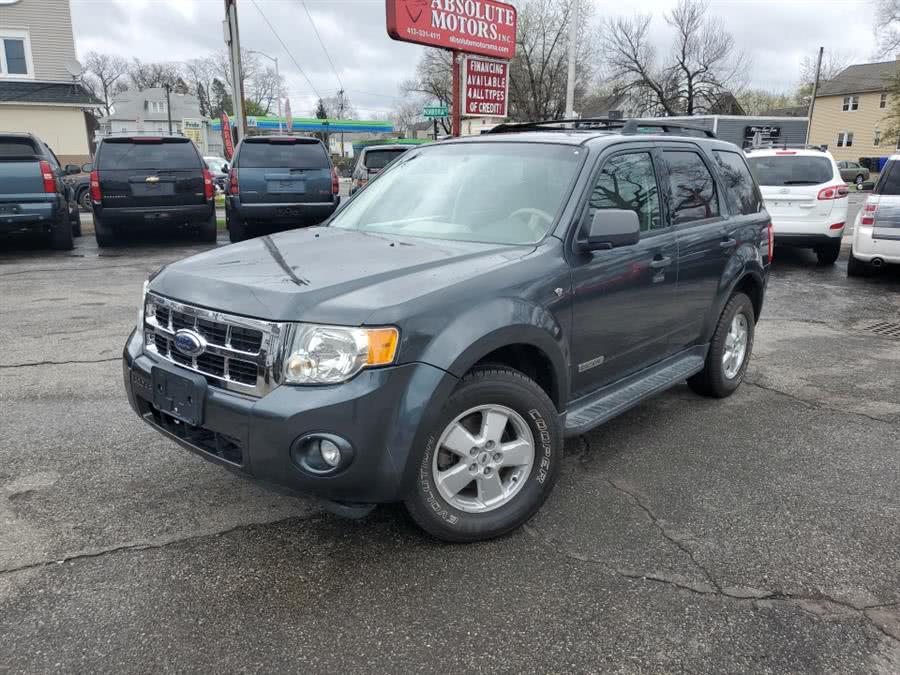 2008 Ford Escape 4WD 4dr V6 Auto XLT, available for sale in Springfield, Massachusetts | Absolute Motors Inc. Springfield, Massachusetts