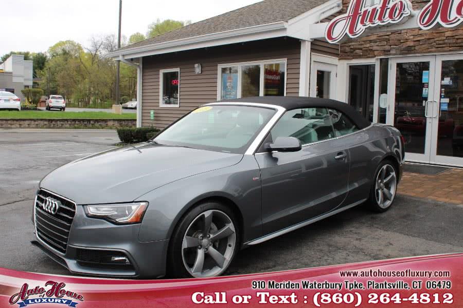 2015 Audi A5 2dr Cabriolet Auto quattro 2.0T Premium Plus, available for sale in Plantsville, Connecticut | Auto House of Luxury. Plantsville, Connecticut