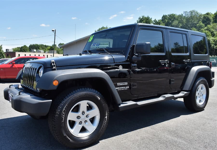 2016 Jeep Wrangler Unlimited 4WD 4dr Sport, available for sale in Berlin, Connecticut | Tru Auto Mall. Berlin, Connecticut