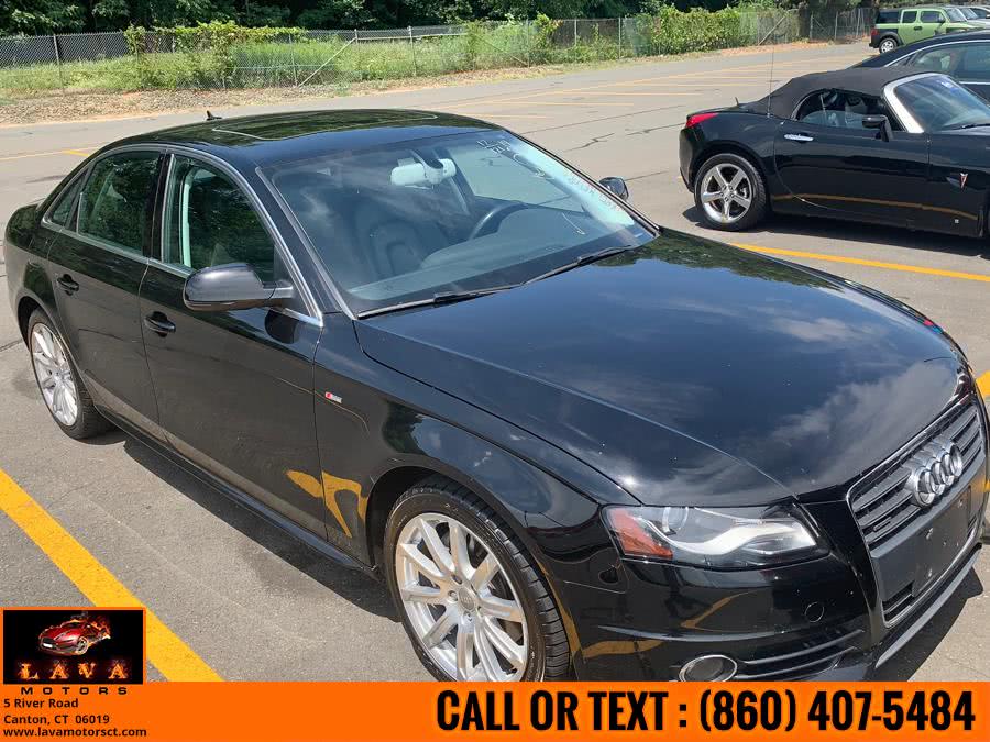 2012 Audi A4 4dr Sdn Auto quattro 2.0T Premium Plus, available for sale in Canton, Connecticut | Lava Motors. Canton, Connecticut