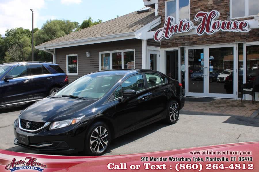 2014 Honda Civic Sedan 4dr CVT EX, available for sale in Plantsville, Connecticut | Auto House of Luxury. Plantsville, Connecticut