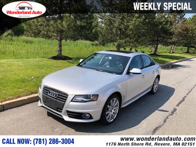 2012 Audi A4 4dr Sdn Auto quattro 2.0T Premium Plus, available for sale in Revere, Massachusetts | Wonderland Auto. Revere, Massachusetts