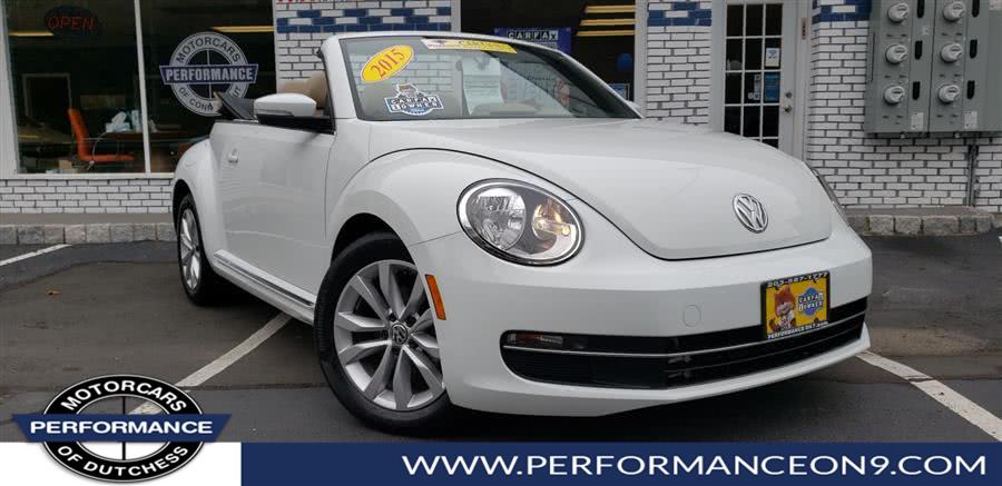 2015 Volkswagen Beetle Convertible 2dr DSG 2.0L TDI w/Sound/Nav *Ltd Avail*, available for sale in Wappingers Falls, New York | Performance Motor Cars. Wappingers Falls, New York