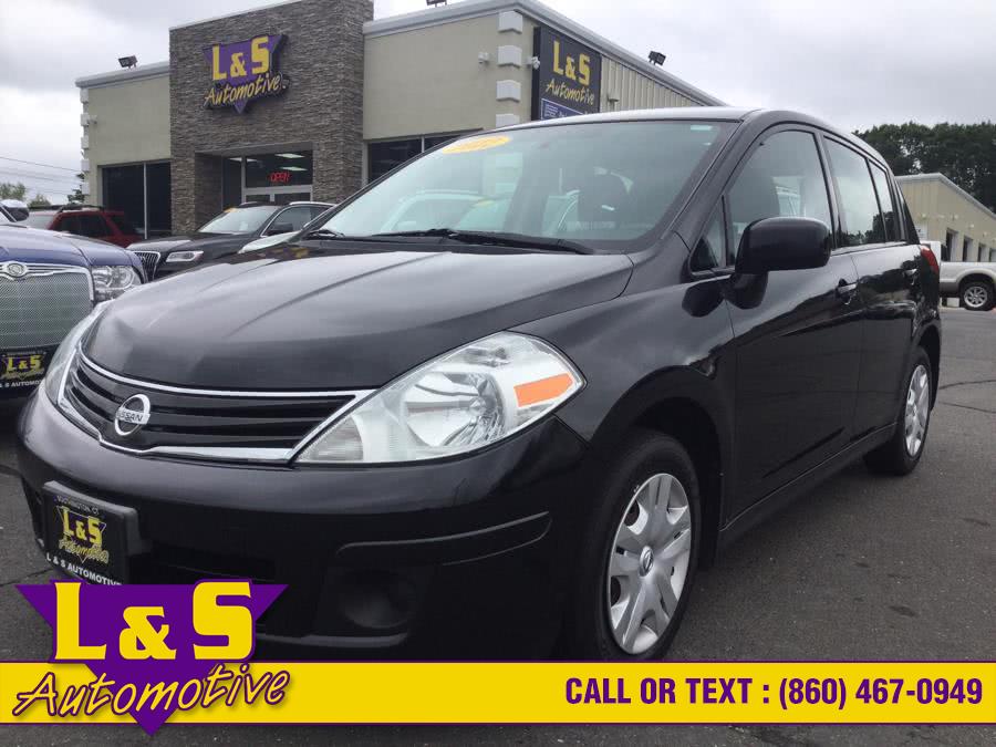 2012 Nissan Versa 5dr HB Auto 1.8 S, available for sale in Plantsville, Connecticut | L&S Automotive LLC. Plantsville, Connecticut