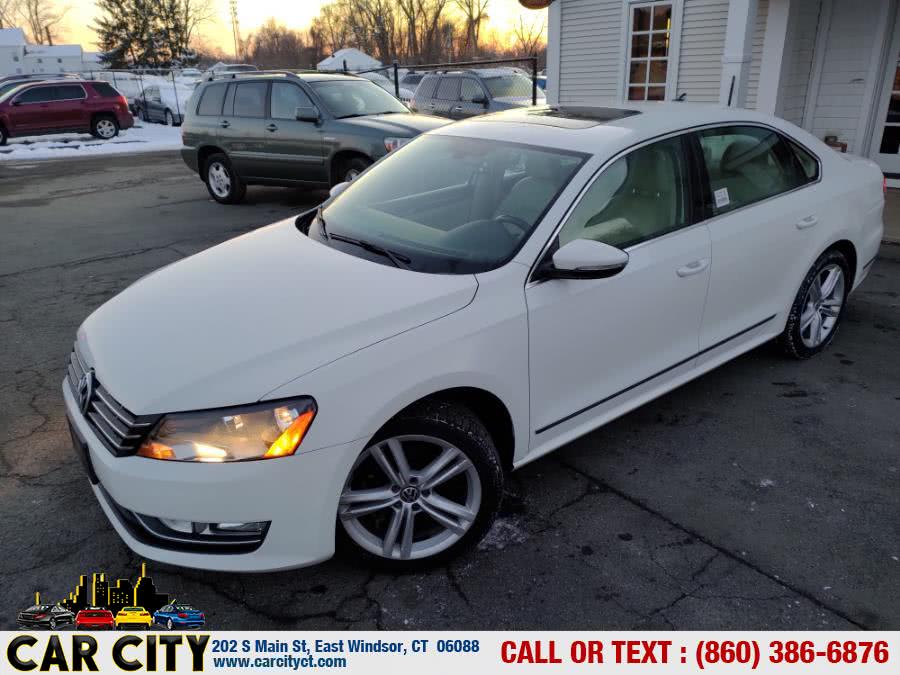 2012 Volkswagen Passat 4dr Sdn 2.0L DSG TDI SEL Premium, available for sale in East Windsor, Connecticut | Car City LLC. East Windsor, Connecticut