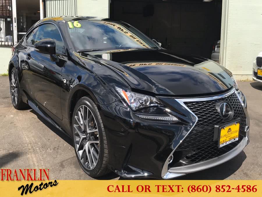 2016 Lexus RC 300 2dr Cpe, available for sale in Hartford, Connecticut | Franklin Motors Auto Sales LLC. Hartford, Connecticut