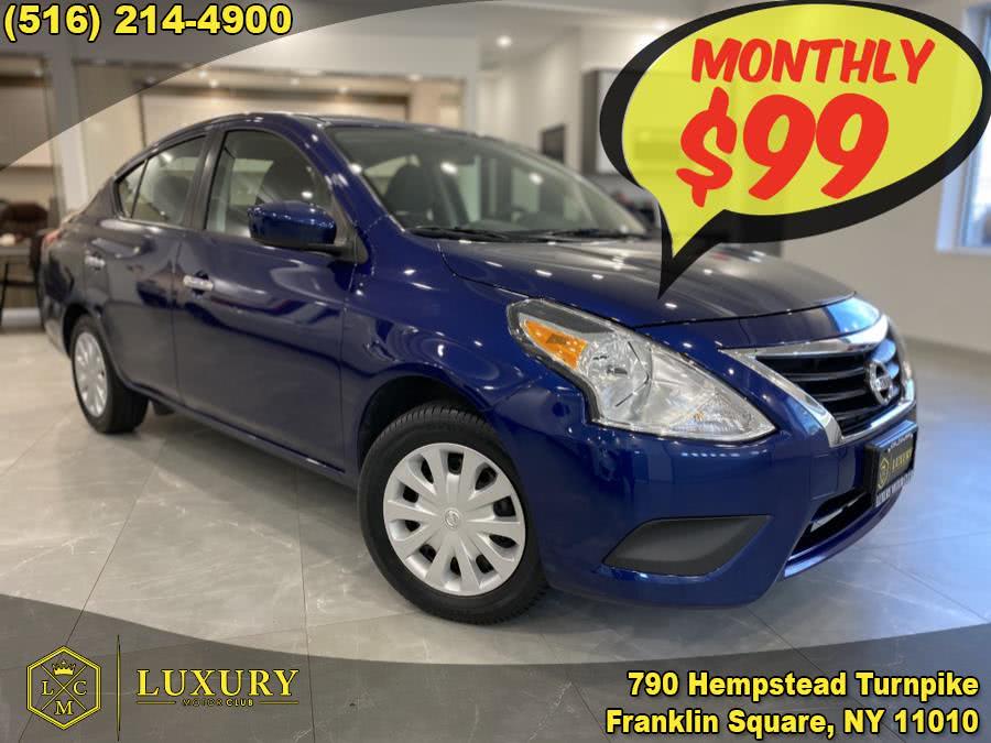 2018 Nissan Versa Sedan SV CVT, available for sale in Franklin Square, New York | Luxury Motor Club. Franklin Square, New York