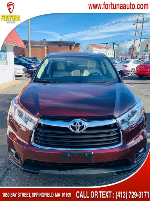 2016 Toyota Highlander AWD 4dr V6 XLE (Natl), available for sale in Springfield, Massachusetts | Fortuna Auto Sales Inc.. Springfield, Massachusetts