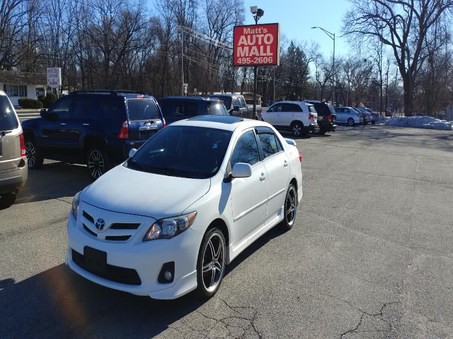 2012 Toyota Corolla 4dr Sdn Auto S (Natl), available for sale in Chicopee, Massachusetts | Matts Auto Mall LLC. Chicopee, Massachusetts
