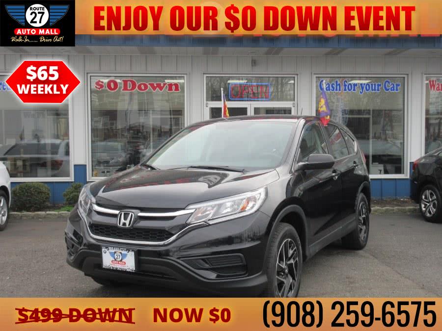 2016 Honda CR-V AWD 5dr SE, available for sale in Linden, New Jersey | Route 27 Auto Mall. Linden, New Jersey