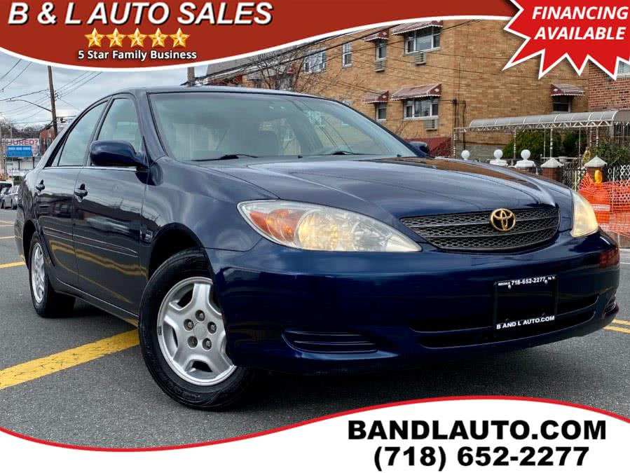 2002 Toyota Camry 4dr Sedan LE Sport V6 Auto, available for sale in Bronx, New York | B & L Auto Sales LLC. Bronx, New York