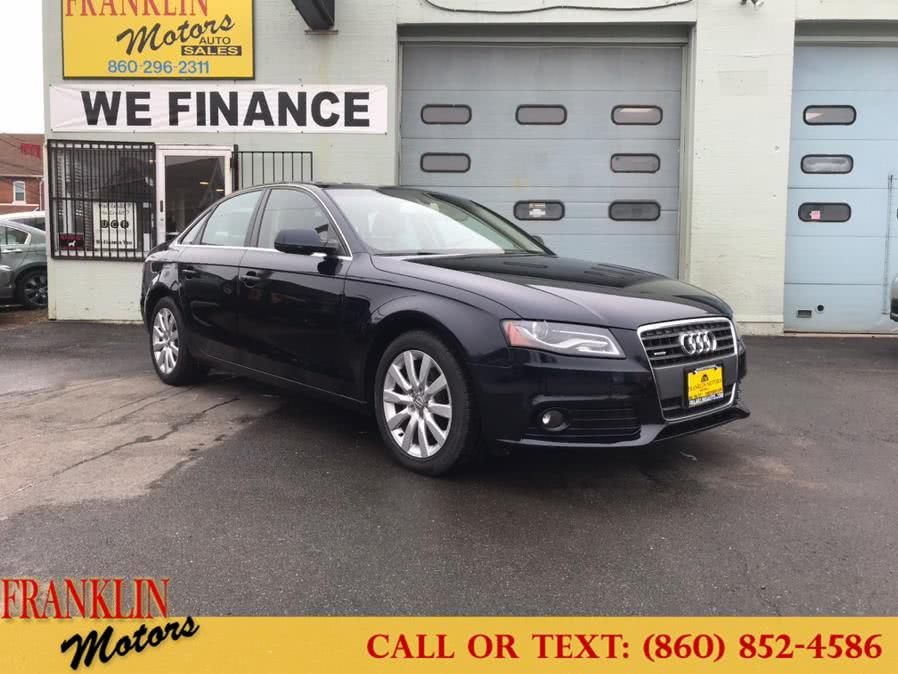 2011 Audi A4 4dr Sdn Auto quattro 2.0T Premium  Plus, available for sale in Hartford, Connecticut | Franklin Motors Auto Sales LLC. Hartford, Connecticut