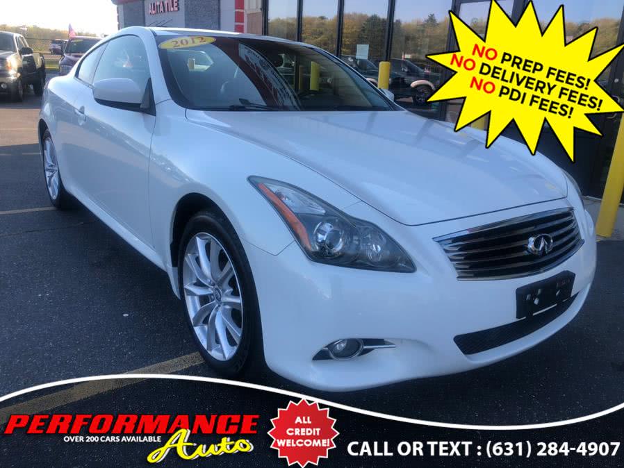 2012 Infiniti G37 Coupe 2dr x AWD, available for sale in Bohemia, New York | Performance Auto Inc. Bohemia, New York