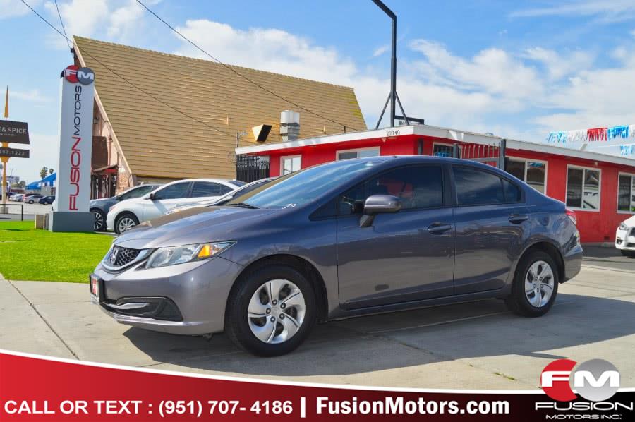 2015 Honda Civic Sedan 4dr CVT LX, available for sale in Moreno Valley, California | Fusion Motors Inc. Moreno Valley, California