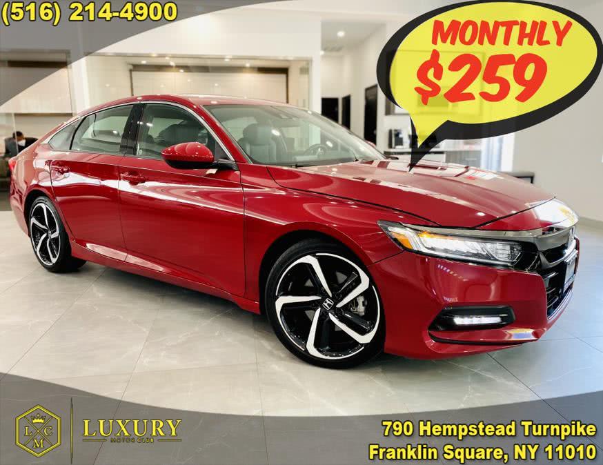 2018 Honda Accord Sedan Sport CVT, available for sale in Franklin Square, New York | Luxury Motor Club. Franklin Square, New York