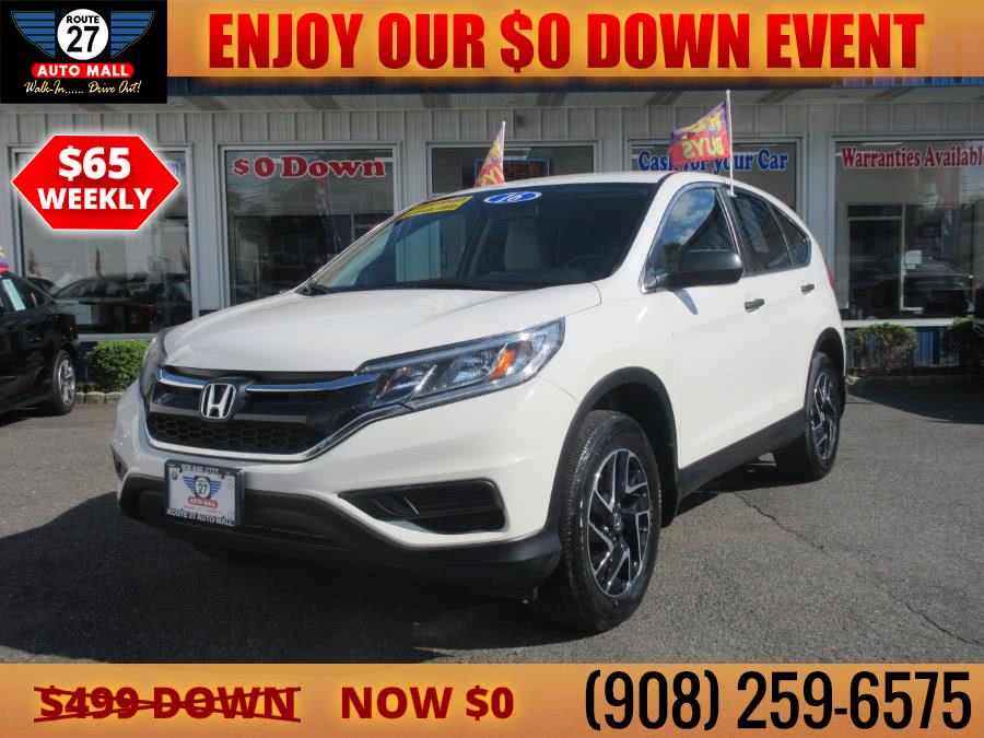 2016 Honda CR-V AWD 5dr SE, available for sale in Linden, New Jersey | Route 27 Auto Mall. Linden, New Jersey