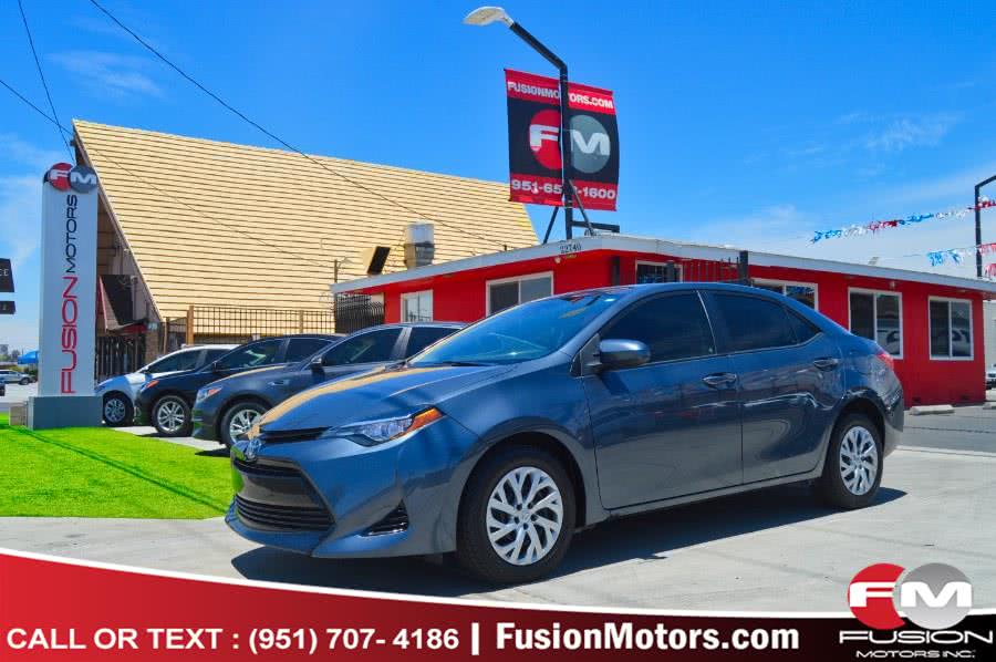 2017 Toyota Corolla LE CVT (Natl), available for sale in Moreno Valley, California | Fusion Motors Inc. Moreno Valley, California