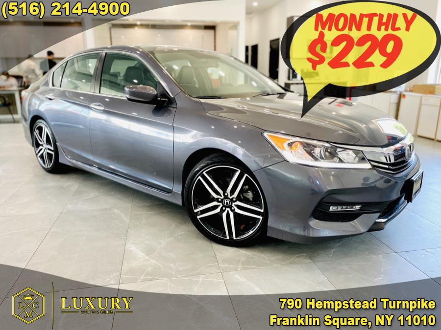 2017 Honda Accord Sedan Sport CVT, available for sale in Franklin Square, New York | Luxury Motor Club. Franklin Square, New York