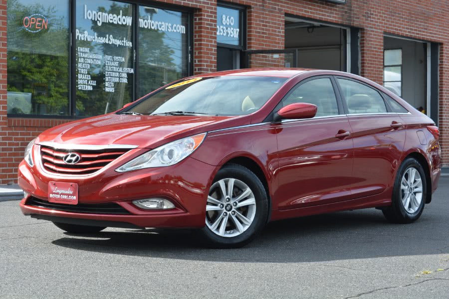 2013 Hyundai Sonata 4dr Sdn 2.4L Auto GLS, available for sale in ENFIELD, Connecticut | Longmeadow Motor Cars. ENFIELD, Connecticut