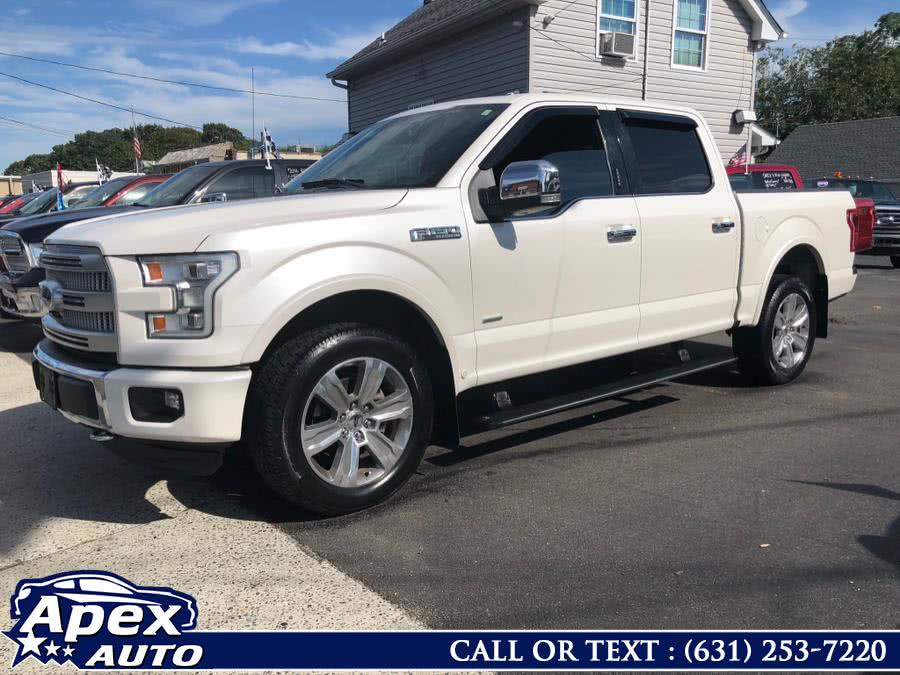 Used Ford F-150 4WD SuperCrew 145" Platinum 2016 | Apex Auto. Selden, New York