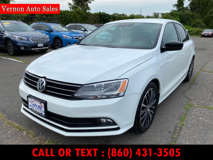 2016 Volkswagen Jetta Sedan 4dr Man 1.8T Sport PZEV, available for sale in Manchester, Connecticut | Vernon Auto Sale & Service. Manchester, Connecticut