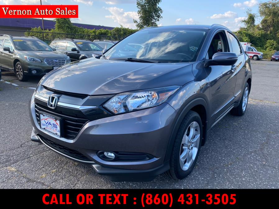 2016 Honda HR-V AWD 4dr CVT EX-L w/Navi, available for sale in Manchester, Connecticut | Vernon Auto Sale & Service. Manchester, Connecticut
