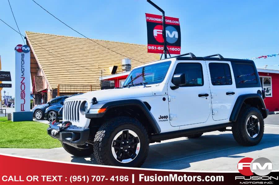 2018 Jeep Wrangler Unlimited Rubicon 4x4, available for sale in Moreno Valley, California | Fusion Motors Inc. Moreno Valley, California