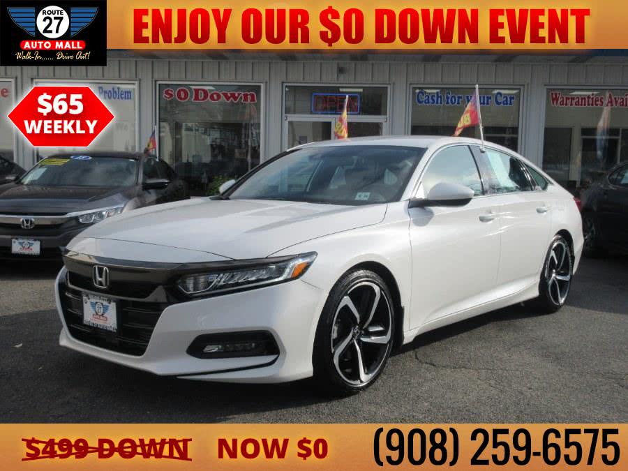 2019 Honda Accord Sedan Sport 1.5T CVT, available for sale in Linden, New Jersey | Route 27 Auto Mall. Linden, New Jersey