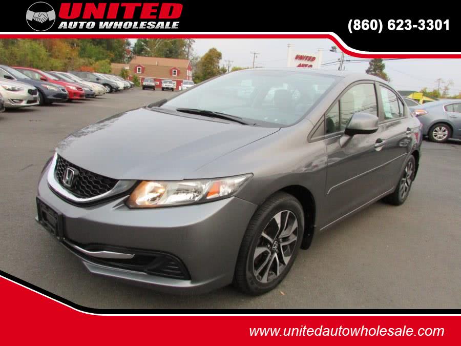 2013 Honda Civic Sdn 4dr Auto EX, available for sale in East Windsor, Connecticut | United Auto Sales of E Windsor, Inc. East Windsor, Connecticut