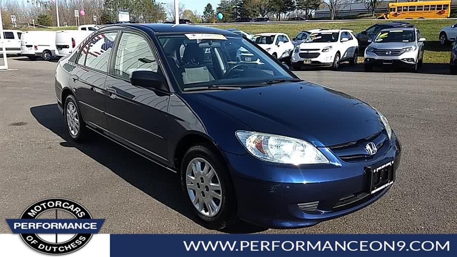 2004 Honda Civic 4dr Sdn LX Auto, available for sale in Wappingers Falls, New York | Performance Motor Cars. Wappingers Falls, New York