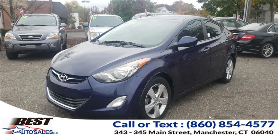 2013 Hyundai Elantra 4dr Sdn Auto GLS, available for sale in Manchester, Connecticut | Best Auto Sales LLC. Manchester, Connecticut