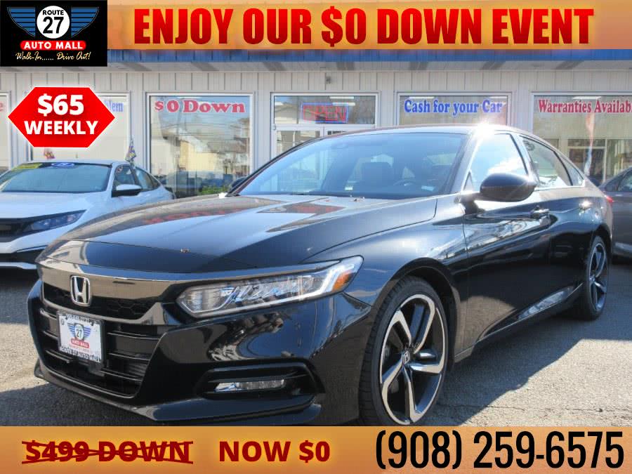 2019 Honda Accord Sedan Sport 1.5T CVT, available for sale in Linden, New Jersey | Route 27 Auto Mall. Linden, New Jersey
