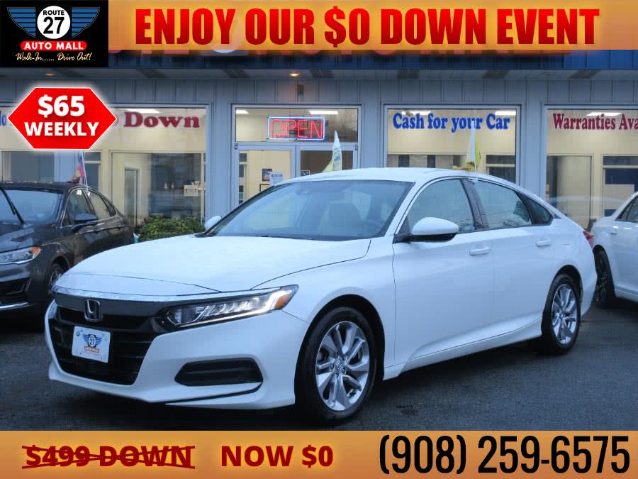 2019 Honda Accord Sedan LX 1.5T CVT, available for sale in Linden, New Jersey | Route 27 Auto Mall. Linden, New Jersey