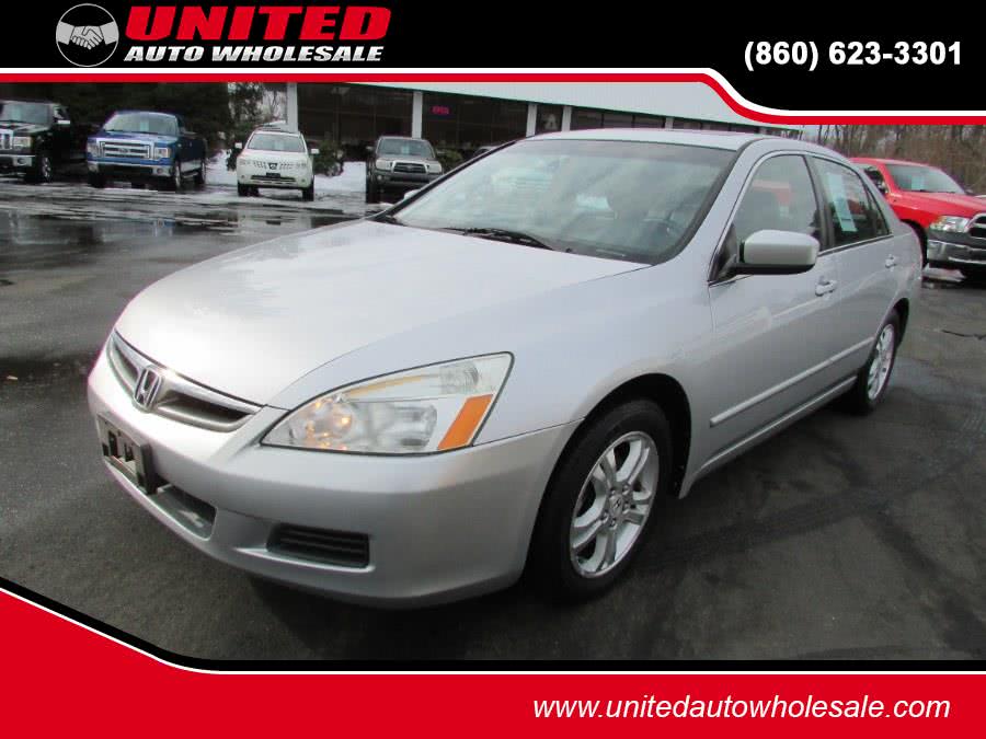 2007 Honda Accord Sdn 4dr I4 AT EX-L, available for sale in East Windsor, Connecticut | United Auto Sales of E Windsor, Inc. East Windsor, Connecticut
