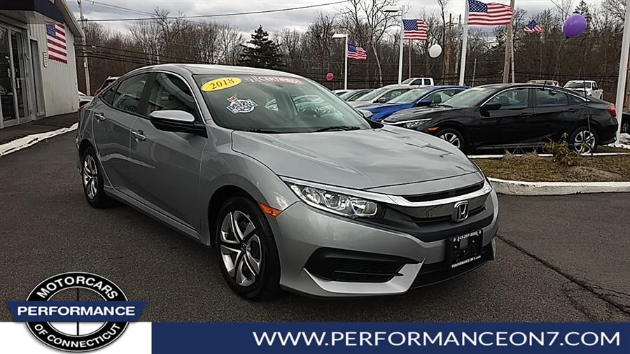 2018 Honda Civic Sedan LX CVT, available for sale in Wilton, Connecticut | Performance Motor Cars Of Connecticut LLC. Wilton, Connecticut