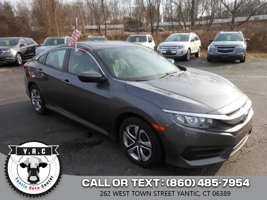 2016 Honda Civic Sedan 4dr CVT LX, available for sale in Yantic, Connecticut | Yantic Auto Center. Yantic, Connecticut