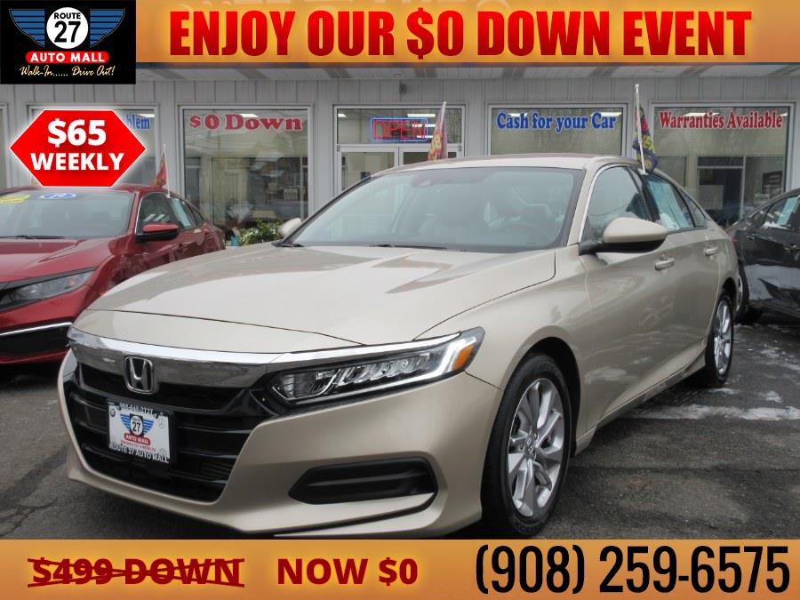 2019 Honda Accord Sedan LX 1.5T CVT, available for sale in Linden, New Jersey | Route 27 Auto Mall. Linden, New Jersey