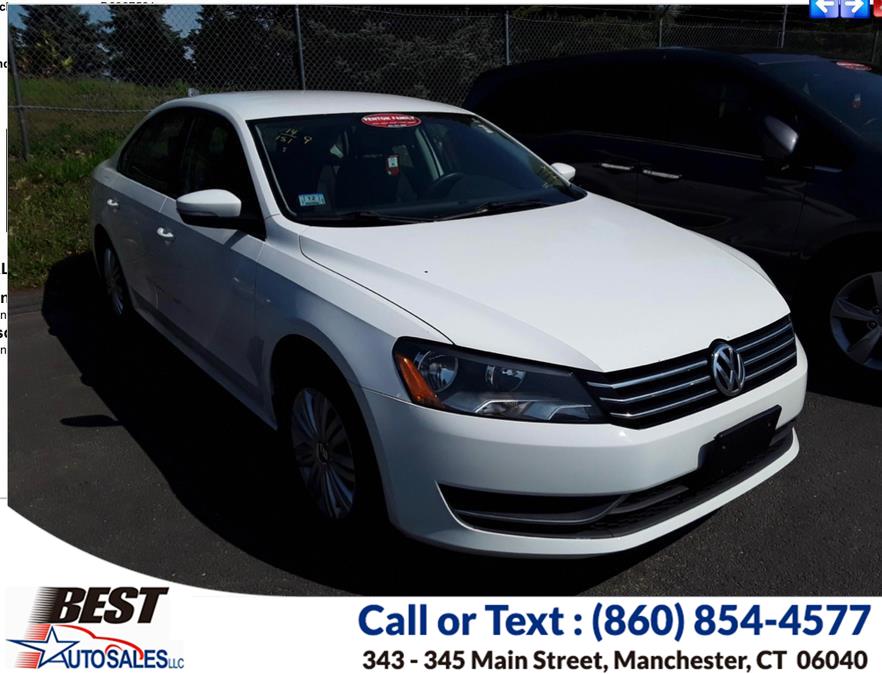 2014 Volkswagen Passat 4dr Sdn 1.8T Auto Wolfsburg Ed PZEV *Ltd Avail*, available for sale in Manchester, Connecticut | Best Auto Sales LLC. Manchester, Connecticut