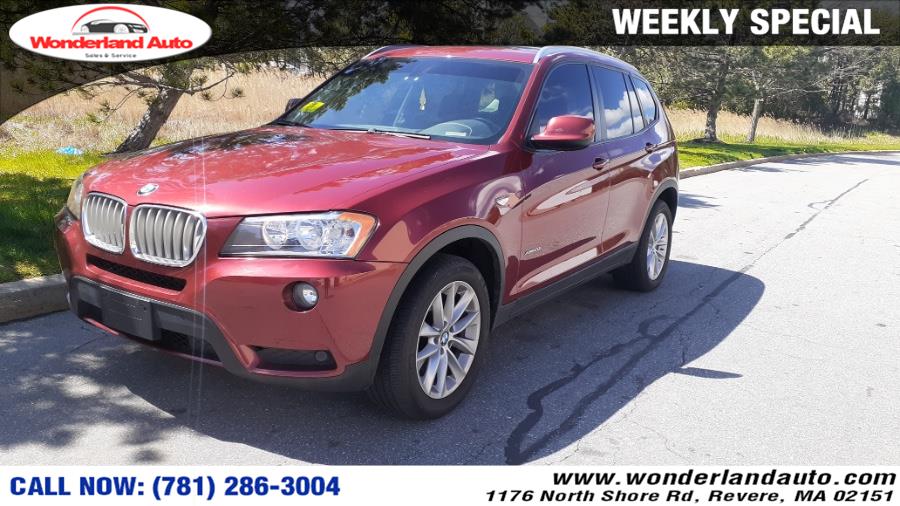 2013 BMW X3 AWD 4dr xDrive28i, available for sale in Revere, Massachusetts | Wonderland Auto. Revere, Massachusetts