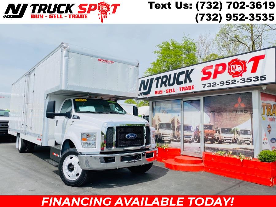 2016 Ford Super Duty F-650 Straight Frame Gas 26 FEET MOVING DRY BOX + ROOF PEAK + NO CDL, available for sale in South Amboy, New Jersey | NJ Truck Spot. South Amboy, New Jersey