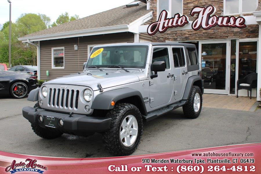 2016 Jeep Wrangler Unlimited 4WD 4dr Sport, available for sale in Plantsville, Connecticut | Auto House of Luxury. Plantsville, Connecticut