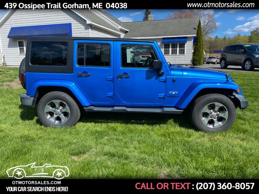 2016 Jeep Wrangler Unlimited 4WD 4dr Sahara, available for sale in Gorham, Maine | Ossipee Trail Motor Sales. Gorham, Maine
