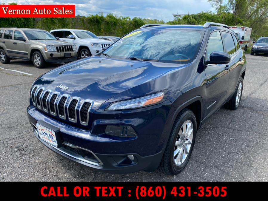 2014 Jeep Cherokee 4WD 4dr Limited, available for sale in Manchester, Connecticut | Vernon Auto Sale & Service. Manchester, Connecticut