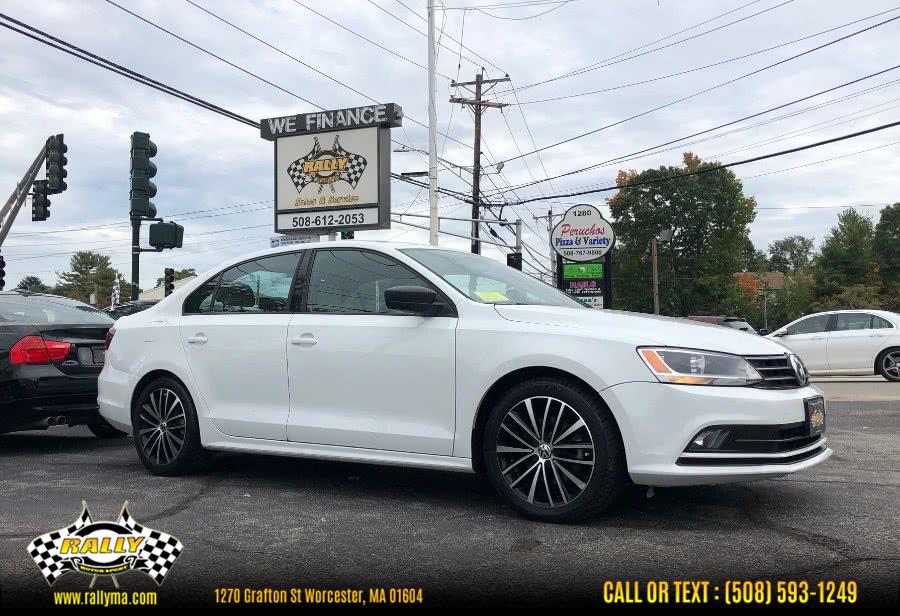 2016 Volkswagen Jetta Sedan 4dr Auto 1.8T Sport PZEV, available for sale in Worcester, Massachusetts | Rally Motor Sports. Worcester, Massachusetts