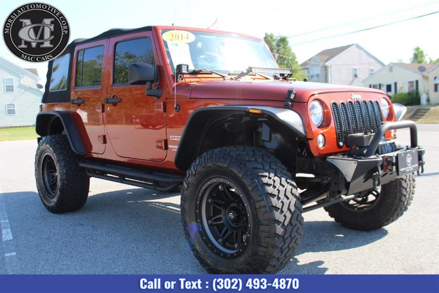 2014 Jeep Wrangler Unlimited 4WD 4dr Sport, available for sale in New Castle, Delaware | Morsi Automotive Corporation. New Castle, Delaware