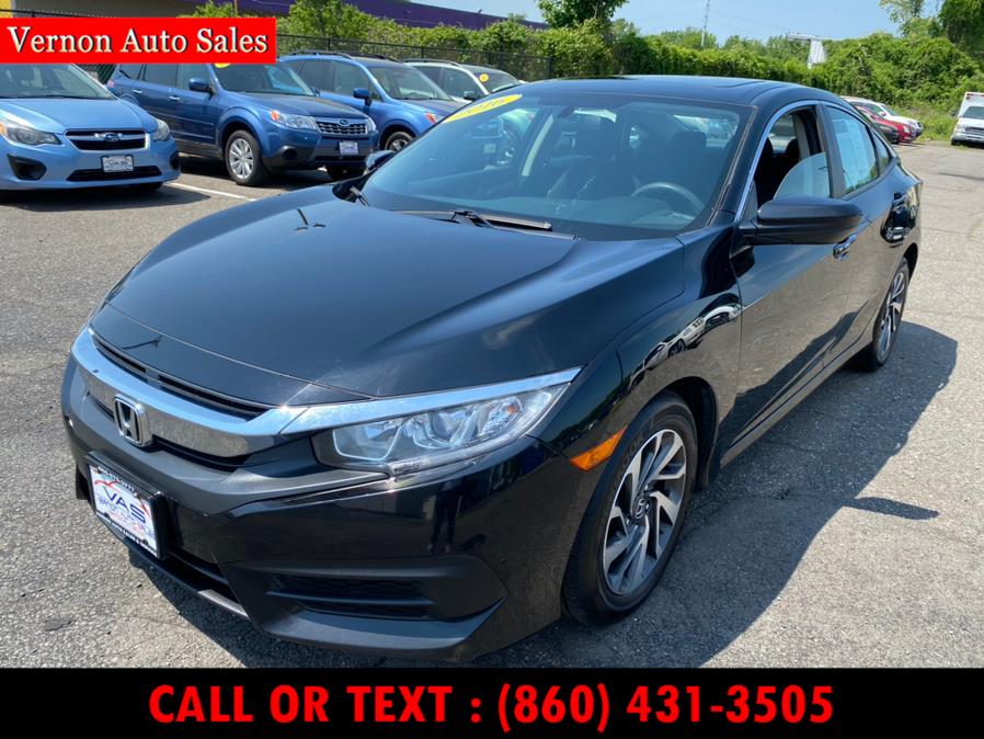 2016 Honda Civic Sedan 4dr CVT EX, available for sale in Manchester, Connecticut | Vernon Auto Sale & Service. Manchester, Connecticut